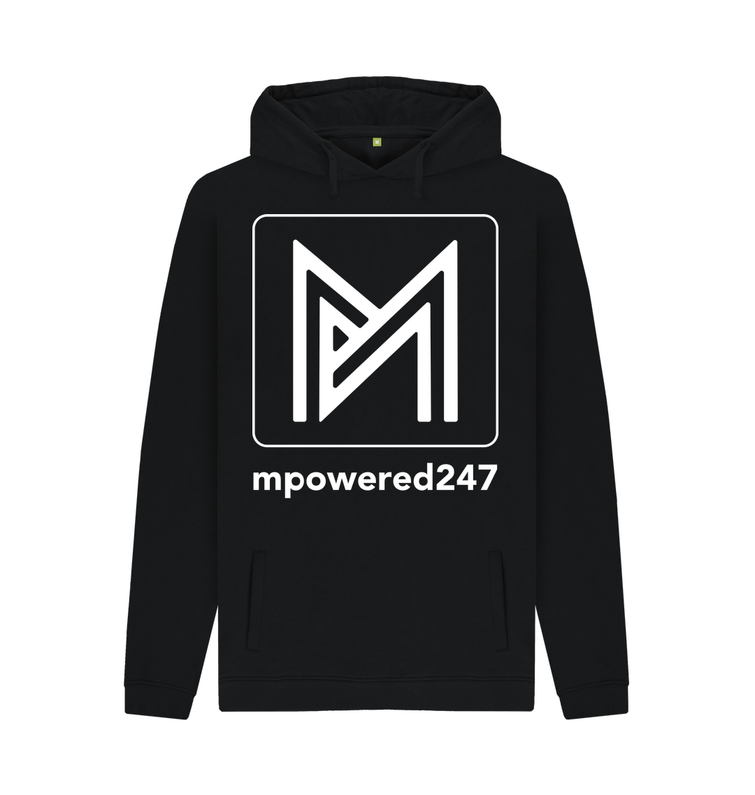 Black Mpowered247 Unisex Hoodie