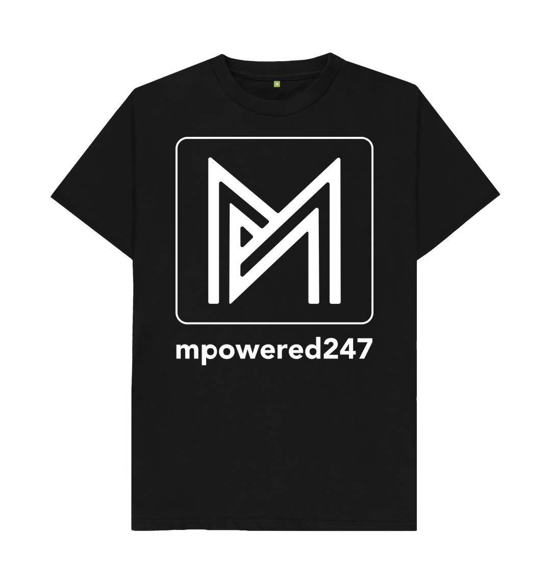 Black Unisex mpowered247.com Tee Shirt