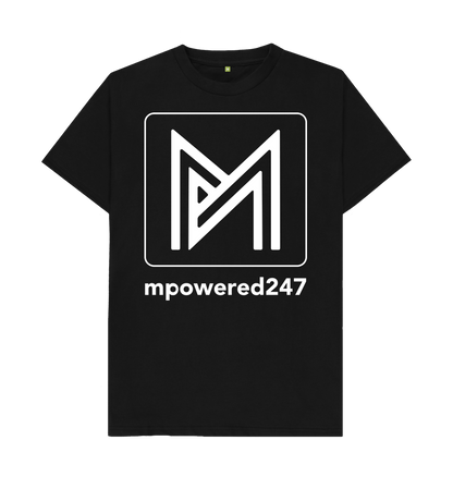 Black Unisex mpowered247.com Tee Shirt